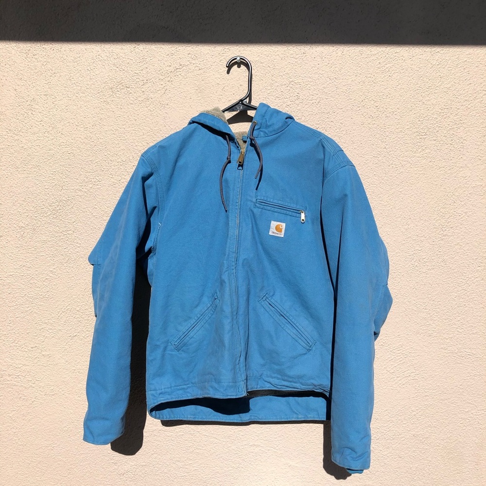 blue carhartt jacket